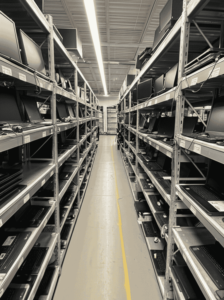 Business laptops prepared for buyback collection in Dubai